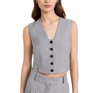 By Malene Birger Tailored Gray Bettas Vest Size EU 34